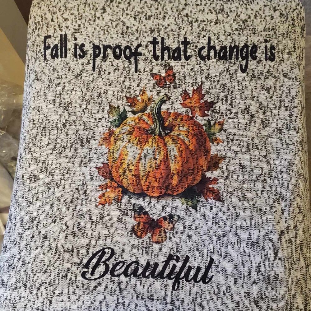 Fall is proof that change is Beautiful Blanket